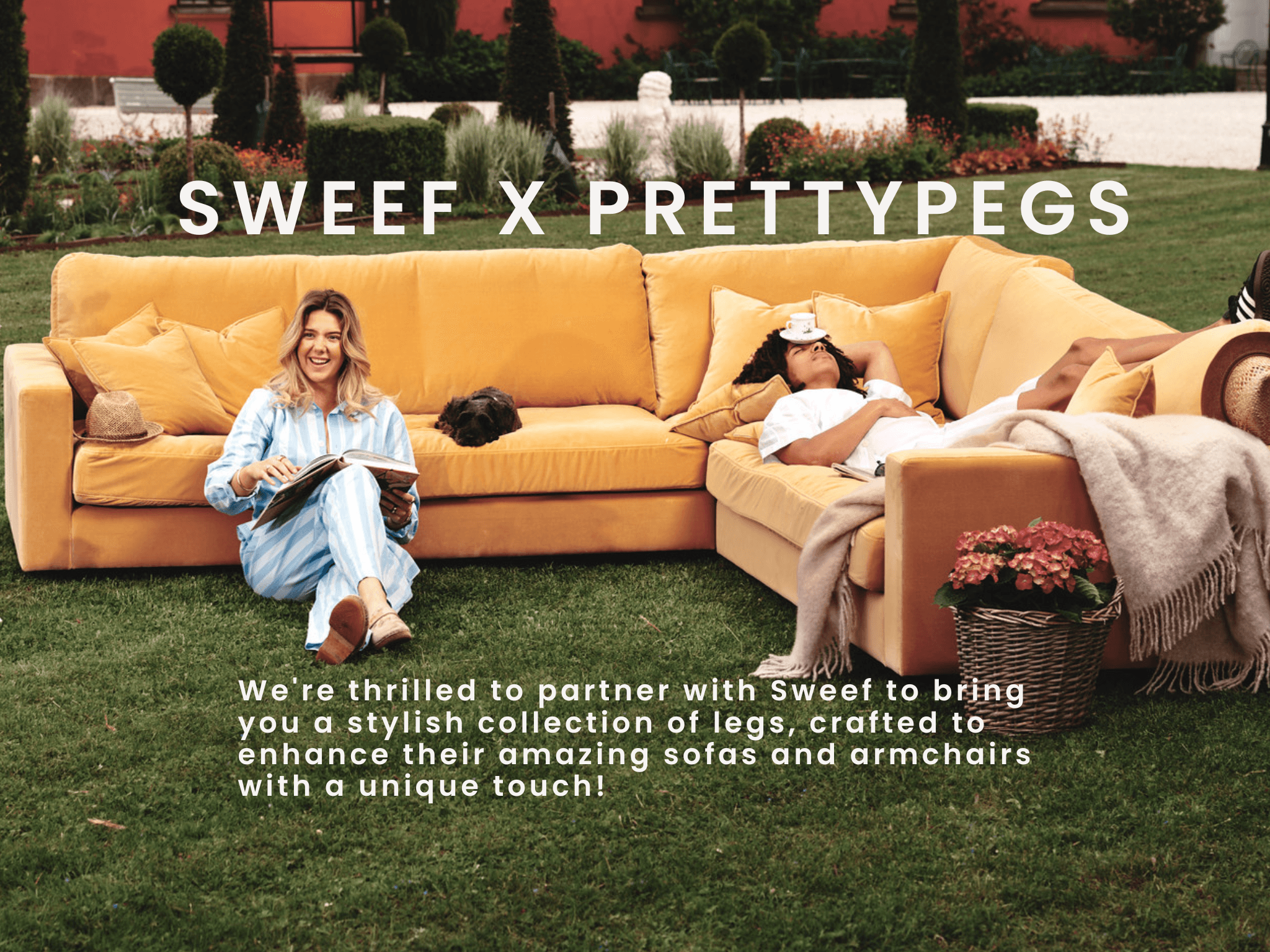 Sweef sofas with Prettypegs sofa legs